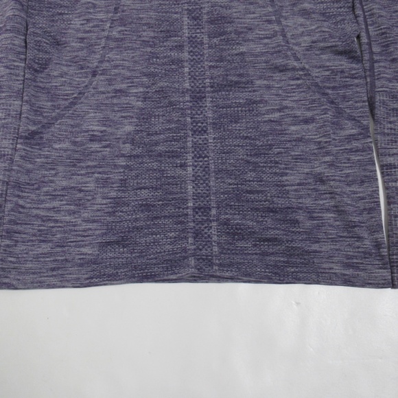 Lululemon Run Swiftly Tech Long Sleeve Crew Space Dye Heathered Cadet Blue 6 - Picture 11 of 12